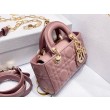 Borsa micro Dior Lady D-Joy rosa cannage