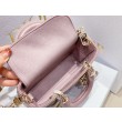 Borsa micro Dior Lady D-Joy rosa cannage