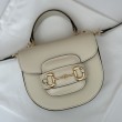 Borsa mini con manico superiore Gucci Horsebit 1955 781387 beige
