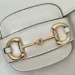 Borsa mini con manico superiore Gucci Horsebit 1955 781387 beige