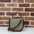 Borsa mini con manico superiore Gucci Horsebit 1955 781387 marrone