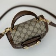 Borsa mini con manico superiore Gucci Horsebit 1955 781387 marrone
