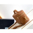 Borse Imitazioni mini Vanity Prada Granata Marrone