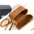 Borse Imitazioni mini Vanity Prada Granata Marrone