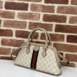 Borsa piccola con manico superiore Gucci Ophidia 795249 beige