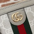 Borsa piccola con manico superiore Gucci Ophidia 795249 beige