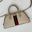 Borsa piccola con manico superiore Gucci Ophidia 795249 beige