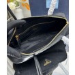 Borsa piccola Prada Re-Nylon con manico superiore e lucchetto 1BB133 Nero