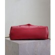 Borsa piccola YSL Saint Laurent Puffer in nappa rossa