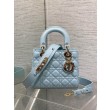 Borsa replica Dior piccola Lady Dior My ABCDior blu