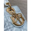 Borsa replica Dior piccola Lady Dior My ABCDior blu