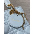 Borsa replica Dior piccola Lady Dior My ABCDior blu