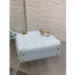 Borsa replica Dior piccola Lady Dior My ABCDior blu