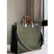 Borse Replica shopper media Sunshine Fendi Tessuto FF Verde
