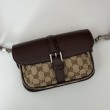 Borsa super mini Gucci GG bicolore 795213 marrone