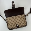 Borsa super mini Gucci GG bicolore 795213 marrone