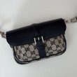 Borse Replica super mini Gucci GG bicolore 795213 nero