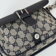 Borse Replica super mini Gucci GG bicolore 795213 nero