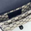 Borse Replica super mini Gucci GG bicolore 795213 nero