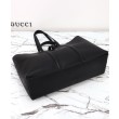 Borse Firmate Replica tote grande Gucci con Web 816753 Nero