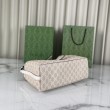 Borsa tote piccola Gucci GG Emblem 815214 Beige