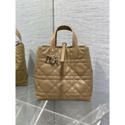 Qualità superiore replica tote verticale Dior piccola/media Dior Toujours marrone