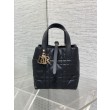 Borsa tote verticale Dior piccola/media Dior Toujours nera