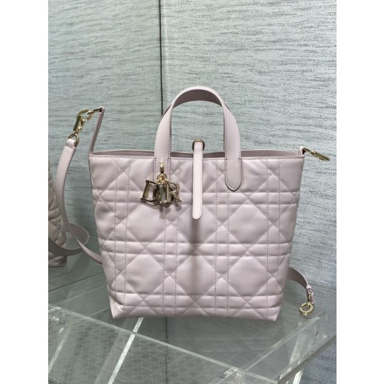 Borsa Replica 1:1 tote verticale Dior piccola/media Dior Toujours rosa