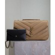 Imitazioni borse griffate YSL Saint Laurent Loulou Media Matelasse Albicocca