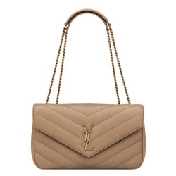 Imitazioni borse griffate YSL Saint Laurent Loulou Media Matelasse Albicocca