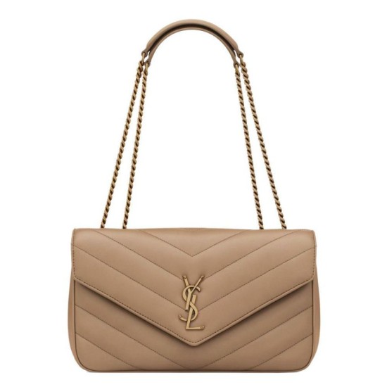 Imitazioni borse griffate YSL Saint Laurent Loulou Media Matelasse Albicocca