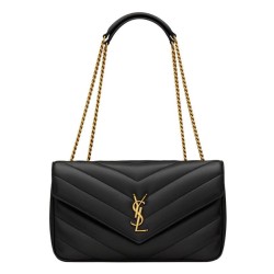 Borsa YSL Saint Laurent Loulou Media Matelasse Nera