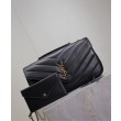 Borsa YSL Saint Laurent Loulou Media Matelasse Nera
