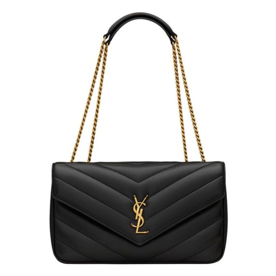 Borsa YSL Saint Laurent Loulou Media Matelasse Nera