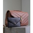 Borse Replica YSL Saint Laurent Loulou Media Matelasse Rosa