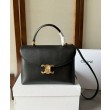 Celine Borse Replica Nino media Pelle di vitello morbida nera