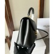 Celine Borse Replica Nino media Pelle di vitello morbida nera