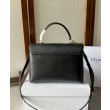Celine Borse Replica Nino media Pelle di vitello morbida nera