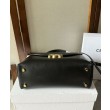 Celine Borse Replica Nino media Pelle di vitello morbida nera