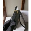 Celine Borse Replica Nino media Pelle di vitello morbida nera