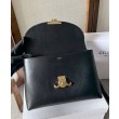 Celine Borse Replica Nino media Pelle di vitello morbida nera