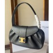 Celine Replica Perfetta Polly media Pelle di vitello morbida nera