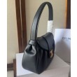 Celine Replica Perfetta Polly media Pelle di vitello morbida nera