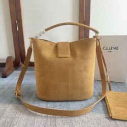 Qualità Specchio Replica Celine Medium Louise Bag Suede Calfskin Fawn Riproduzione Fedele Celine Medium Louise Bag Suede Calfskin Fawn imitazioni