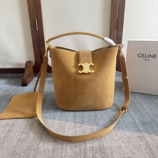 Celine Medium Louise Bag Suede Calfskin Fawn