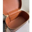 Celine Vanity Bag Pelle di vitello naturale Caffè