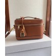 Celine Vanity Bag Pelle di vitello naturale Caffè
