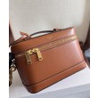 Celine Vanity Bag Pelle di vitello naturale Caffè