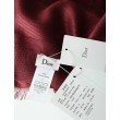 Christian Dior Cannage Scialle 140 cm Bordeaux