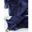 Christian Dior Cannage Scialle 140cm Blu Navy